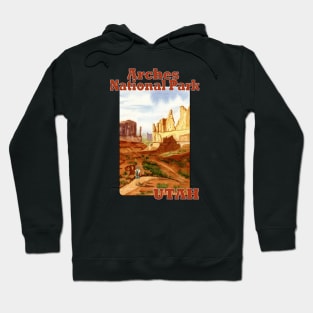 Park Avenue and Courthouse Towers, Arches National Park Hoodie